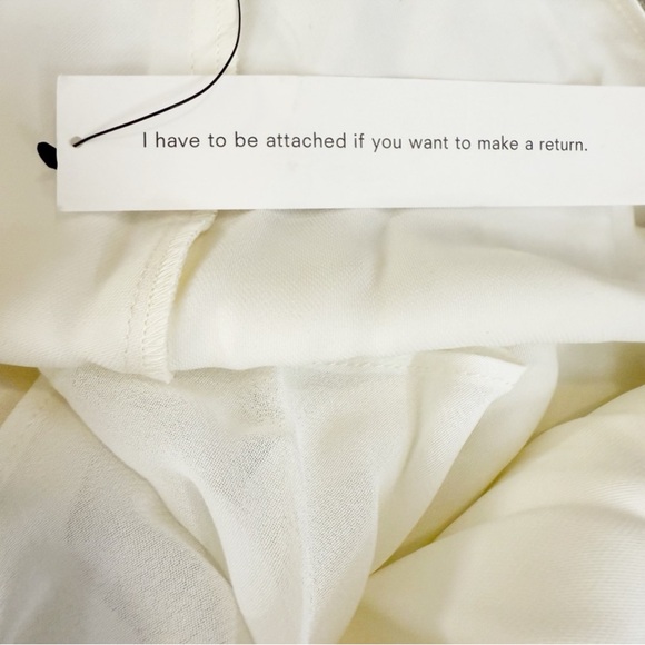 NWT Reformation Ronda One ShoulderAsymmetrical Neckline Silk Dress Ivory Sz 8 - Picture 10 of 16